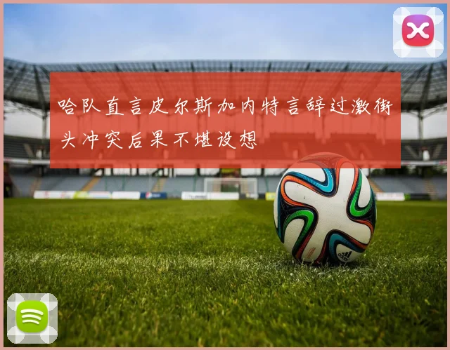 哈队直言皮尔斯加内特言辞过激街头冲突后果不堪设想